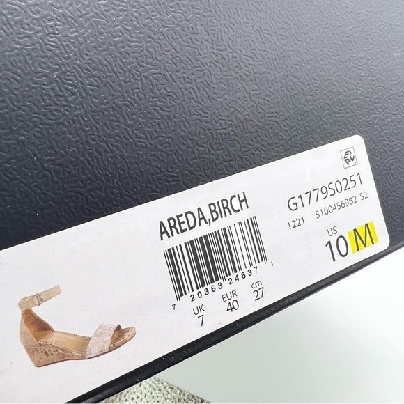 Naturalizer Womens Size 10 Areda Cork Platform Wedges Sandals Heels Shoes NEW - Picture 16 of 16